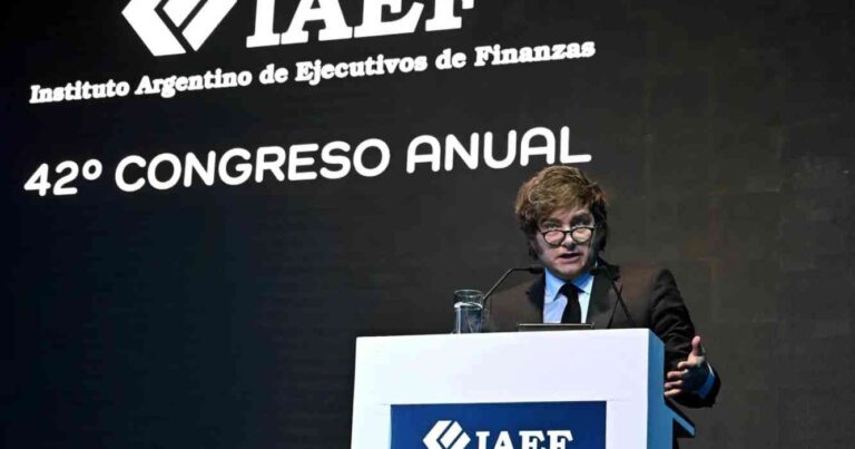 Javier Milei, dólares