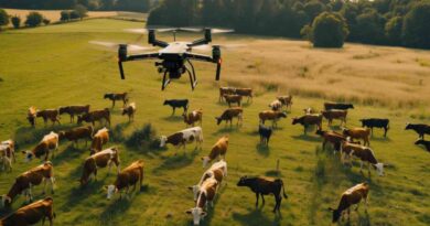 Ganadería, dron