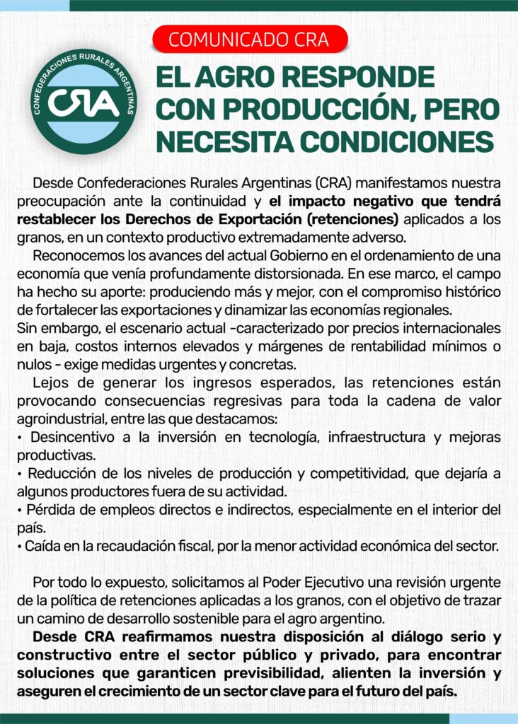 Retenciones, campo