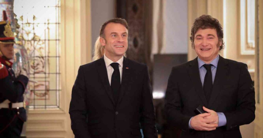 Javier Milei, Macron, Emmanuel Macron