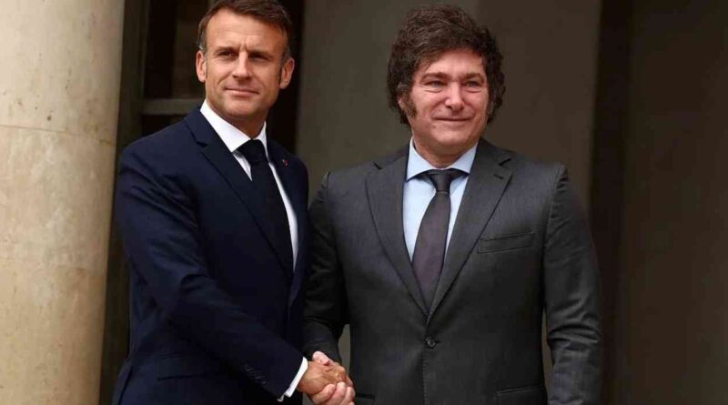 Javier Milei, Macron, Emmanuel Macron