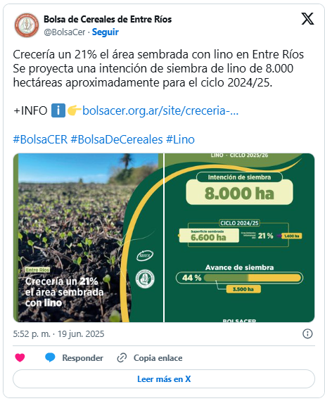 Entre Ríos, Lino