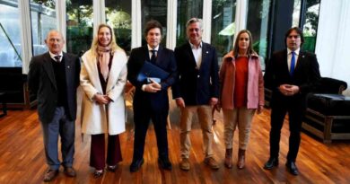 Luis Caputo, Retenciones, Javier Milei, Mesa de Enlace, La Rural, Nicolás Pino