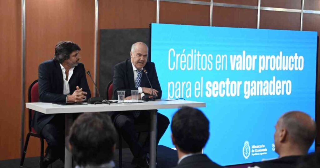 Ganadería, créditos