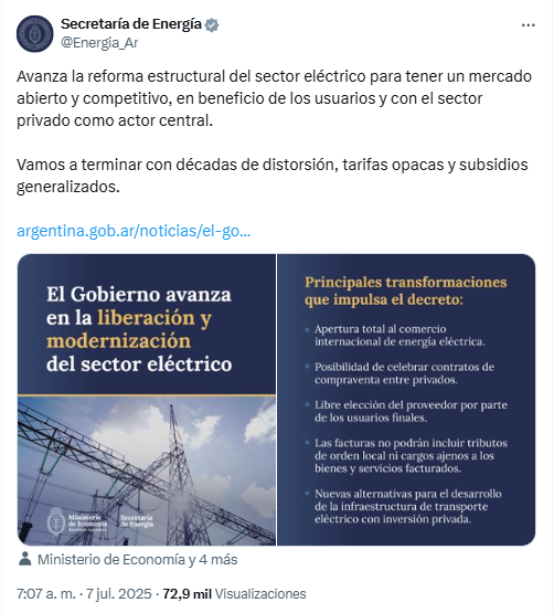 Mercado eléctrico, desregulación, gobierno