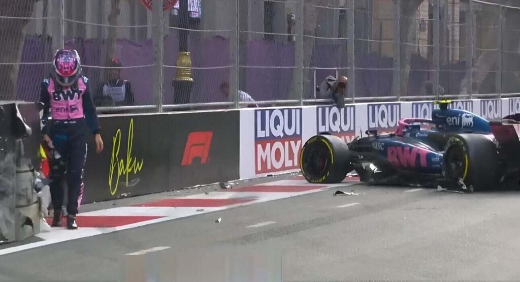 Colapinto, Fórmula 1, Bakú, GP Azerbaiyán, Choque