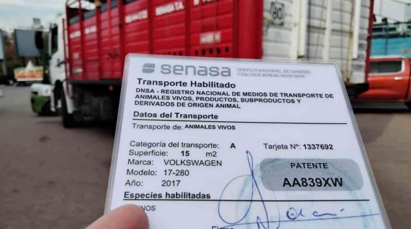 Ganadería, transporte, senasa