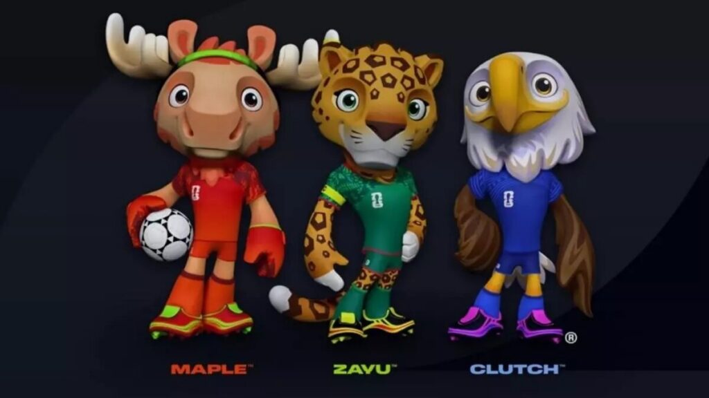Mascotas del Mundial 2026, Clutch, Maple, Zayu