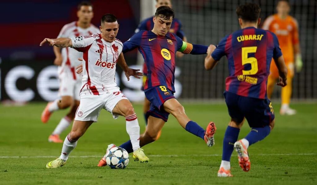 Barcelona, Olympiacos, Champions