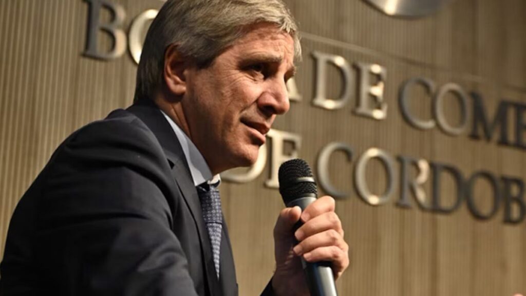 Luis Caputo, Bolsa de Comercio de Córdoba, Retenciones, Campo, Agro