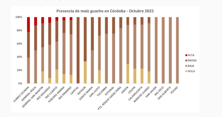 Córdoba, maíz guacho