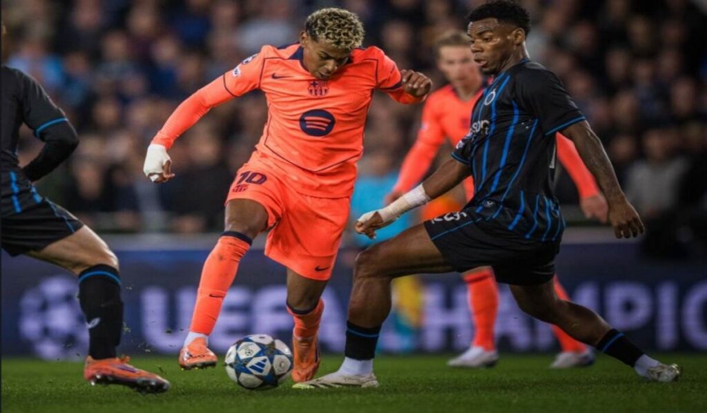 Barcelona, Brujas, Lamine Yamal, Champions League