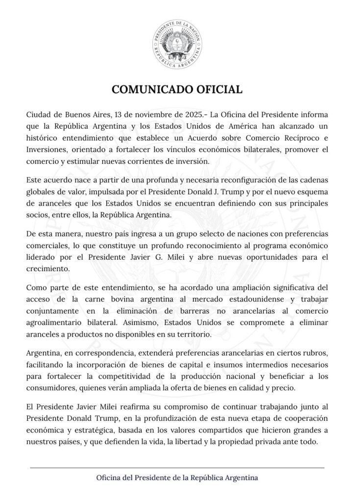 Milei, Trump, Nueva York, Banco Central, Swap, Argentina, Estados Unidos