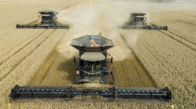 Cosechadora, potente, fendt, agricultura, cosecha