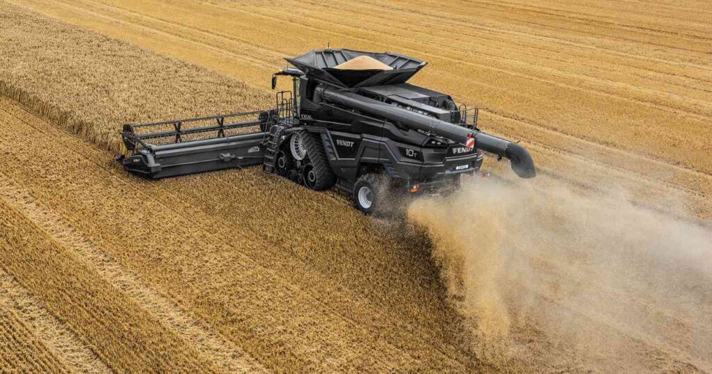 Cosechadora, potente, fendt, agricultura, cosecha