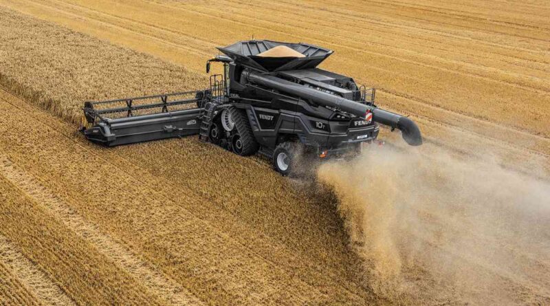 Cosechadora, potente, fendt, agricultura, cosecha