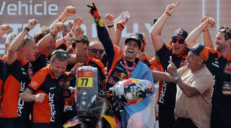 Luciano Bevanides, Rally Dakar 2026, campeón, motos