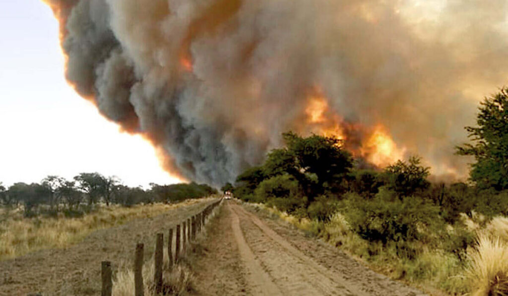 La Pampa, incendios