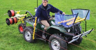 Cuatriciclo alambrador