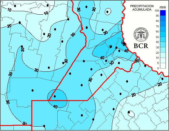 Lluvias, zona núcleo