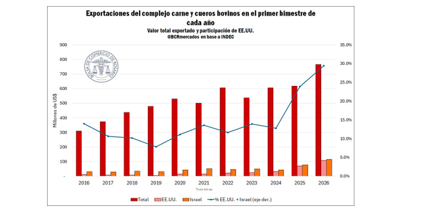 Carne y cueros bovinos