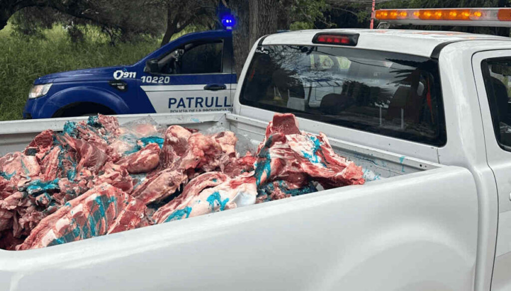 Córdoba, faena clandestina, carne