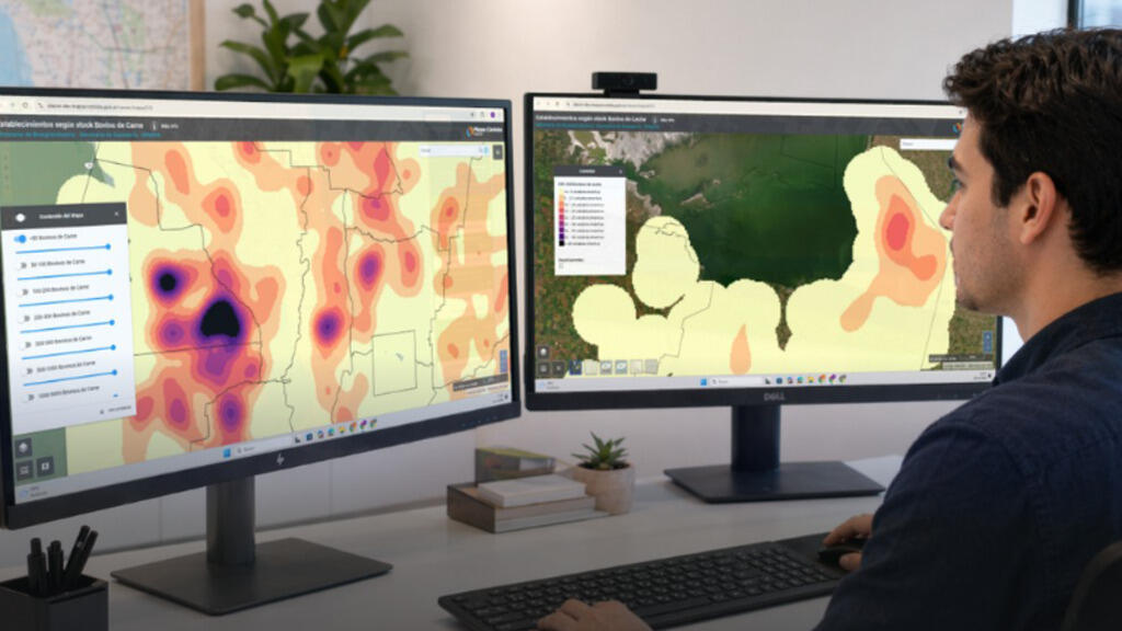 Córdoba, Ganadería, mapas de calor