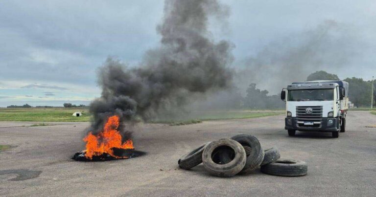Transporte, reclamo, protesta, transportistas