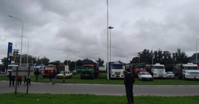 Transporte, reclamo, protesta, transportistas