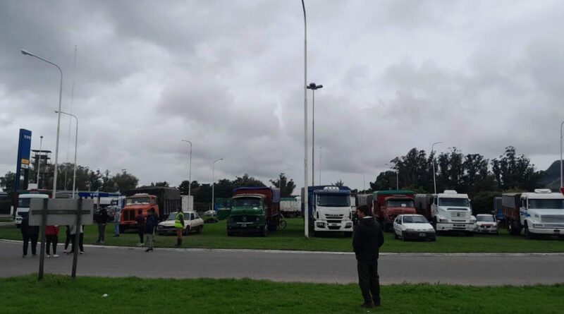 Transporte, reclamo, protesta, transportistas