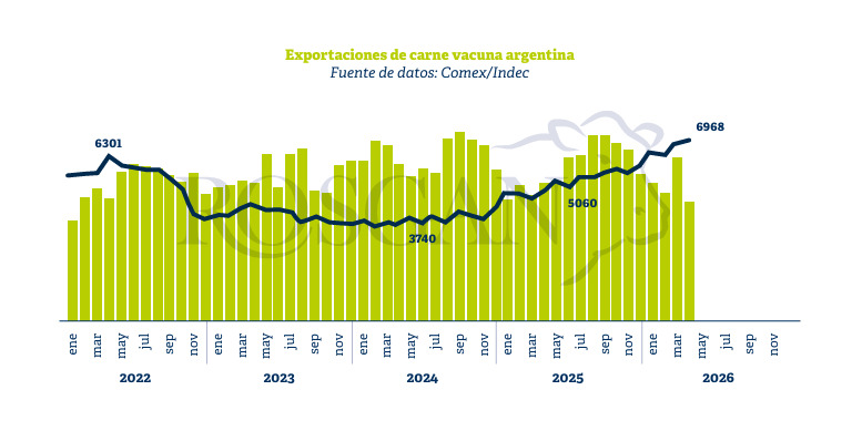 Carne vacuna, exportaciones