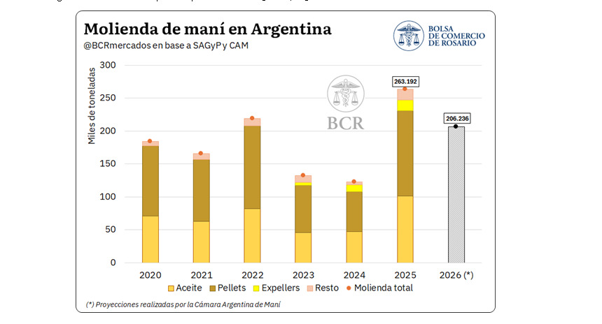 Maní, Molienda