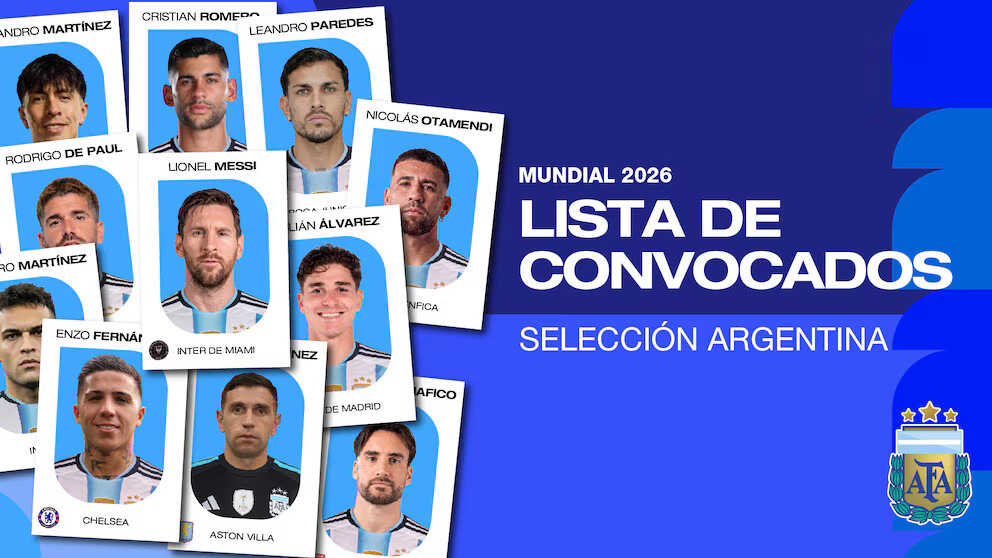 Selección Argentina, lista Mundial 2026