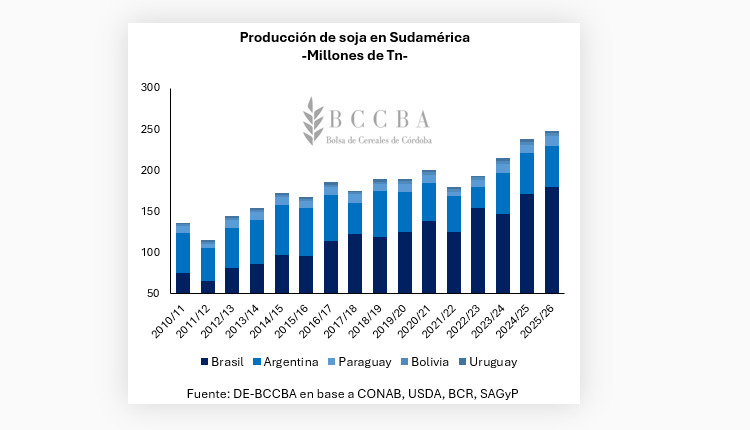 Soja, Sudamérica
