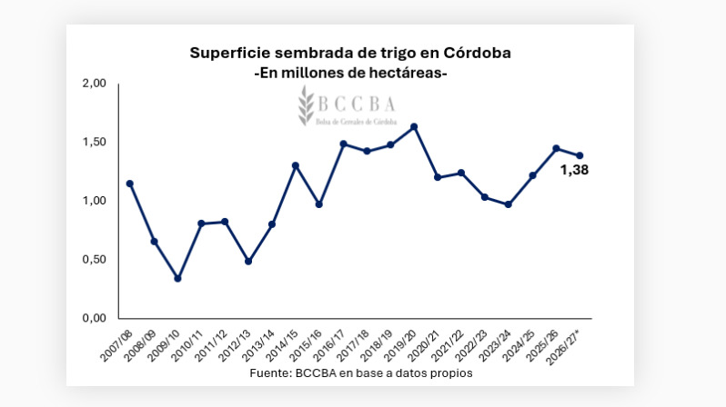Trigo, Córdoba