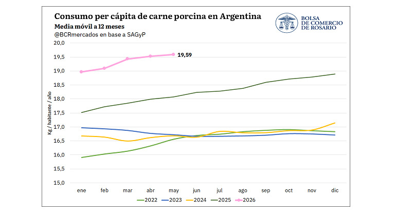 Carne de Cerdo, Consumo Interno