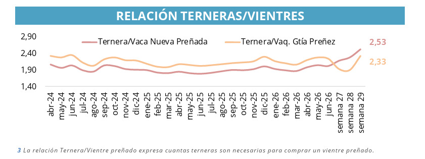 Mercado de Cría, Terneras, Vientres