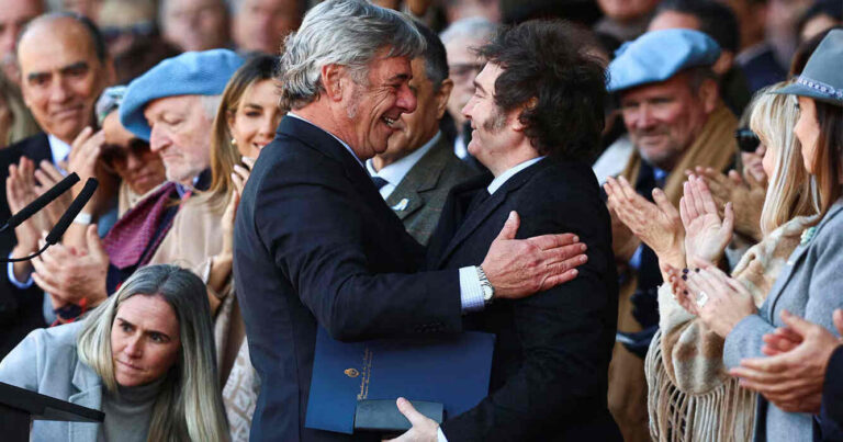 Nicolás Pino, Javier Milei, Exposición Rural de Palermo 2026