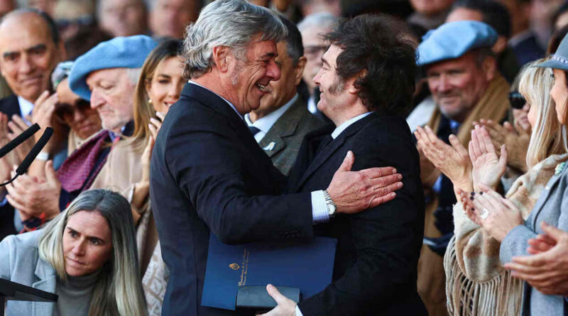 Nicolás Pino, Javier Milei, Exposición Rural de Palermo 2026