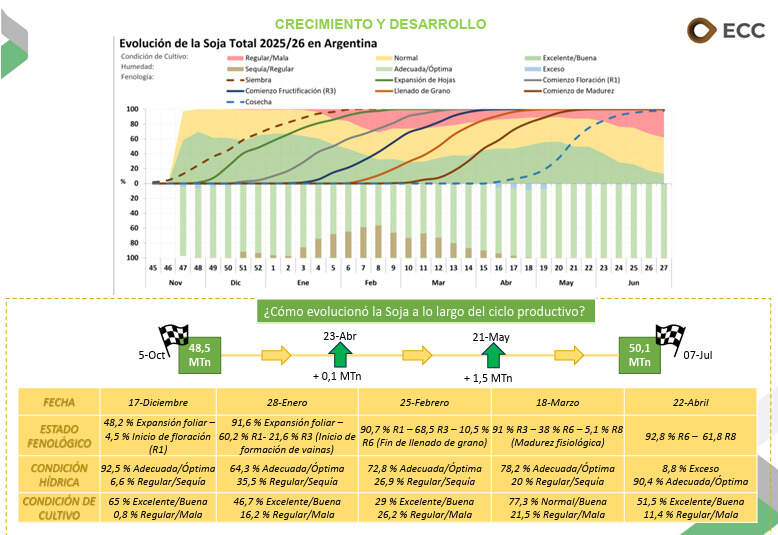 Soja, Campaña 2025/26