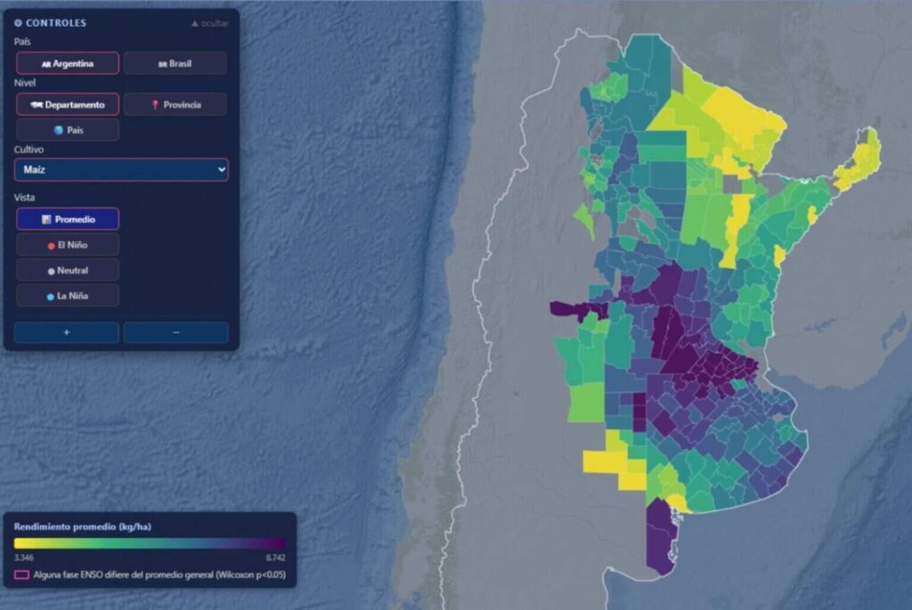 Aplicación Web, El Niño, Tecnología, INTA
