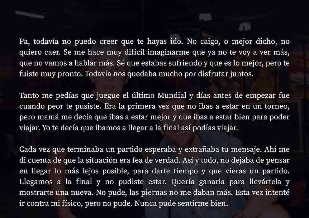 Carta de Messi