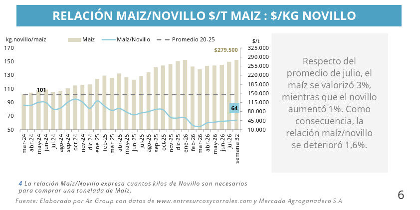 Novillo, Maíz