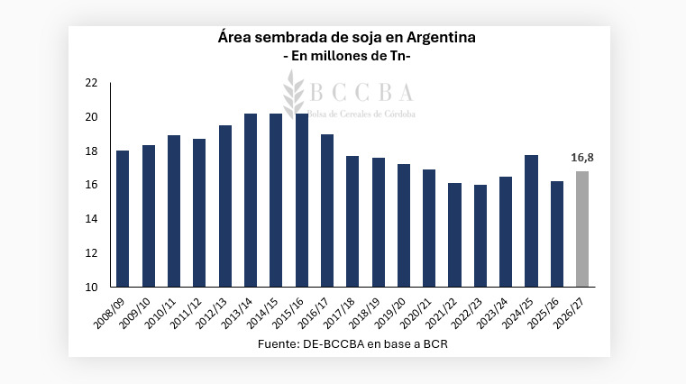 Soja, Área, Argentina
