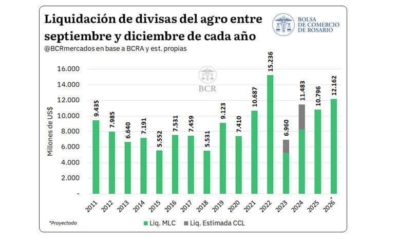 Agro, Liquidación de Divisas