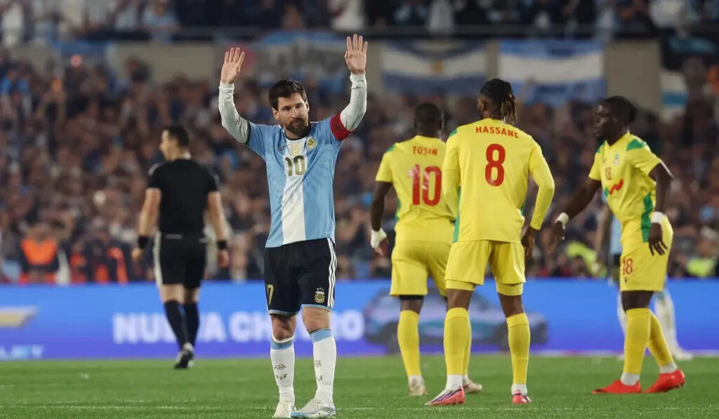 Lionel Messi, Despedida, Selección Argentina, Benín